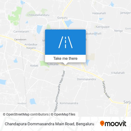 Chandapura-Dommasandra Main Road map
