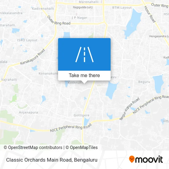 Classic Orchards Main Road map