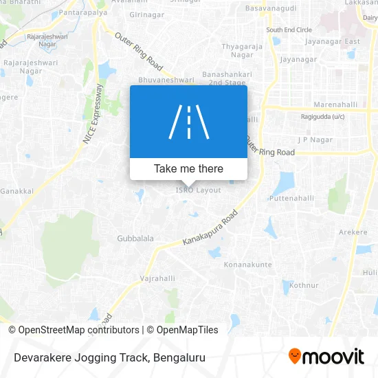 Devarakere Jogging Track map