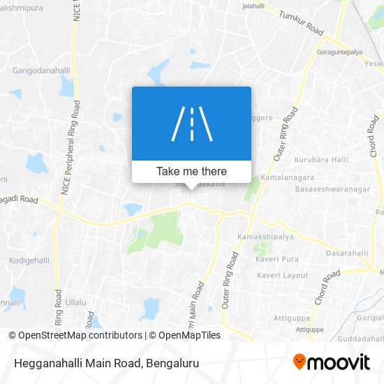 Hegganahalli Main Road map