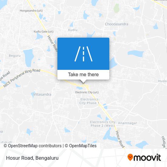 Hosur Road map