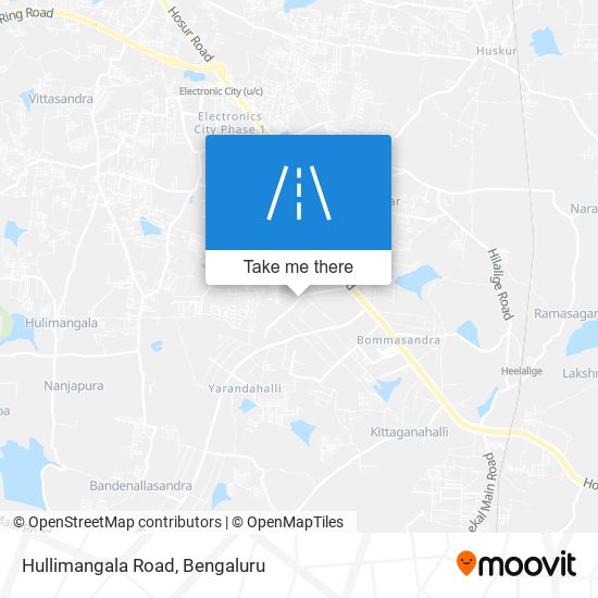 Hullimangala Road map