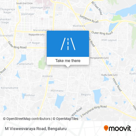M Viswesvaraya Road map