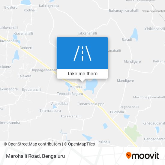 Marohalli Road map