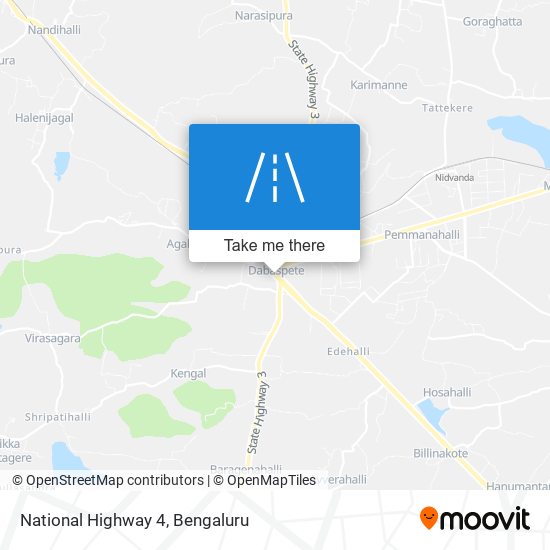 National Highway 4 map