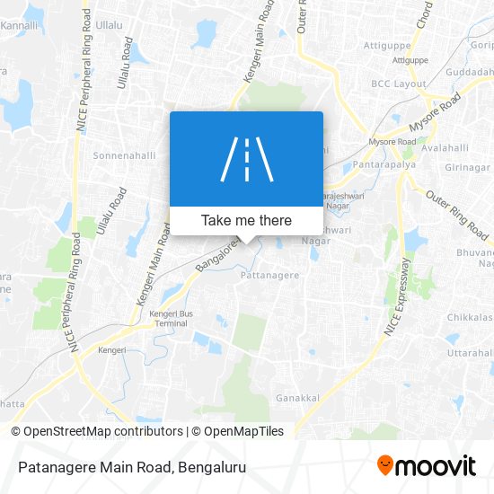 Patanagere Main Road map