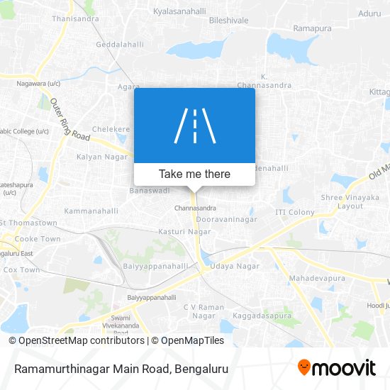 Ramamurthinagar Main Road map