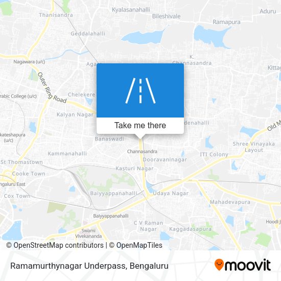 Ramamurthynagar Underpass map