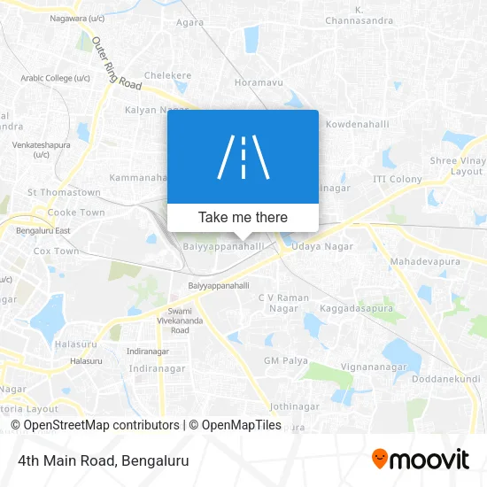 4th Main Road map