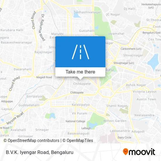 B.V.K. Iyengar Road map