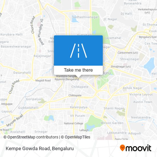 Kempe Gowda Road map