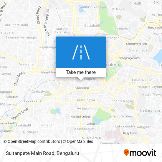 Sultanpete Main Road map