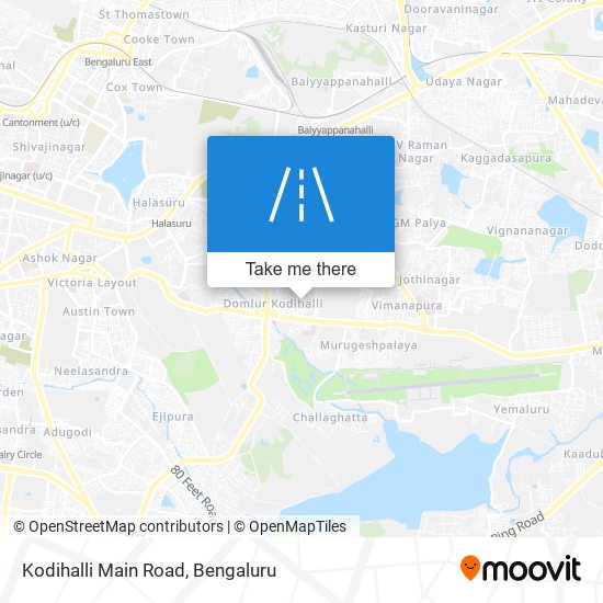 Kodihalli Main Road map