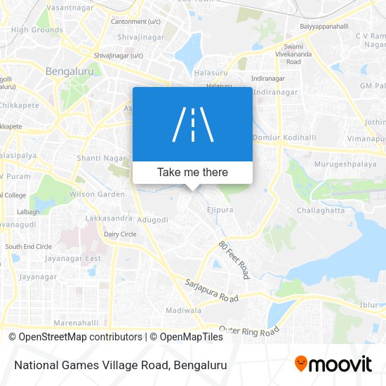 National Games Village Road map