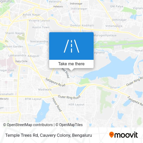 Temple Trees Rd, Cauvery Colony map