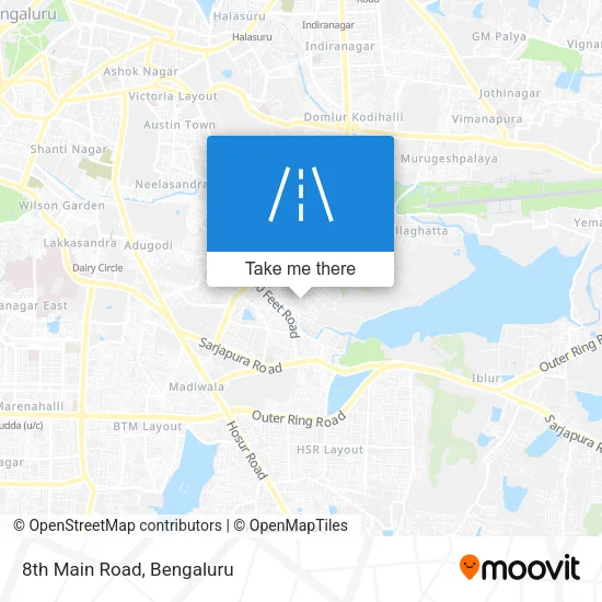 8th Main Road map