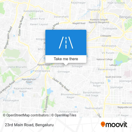 23rd Main Road map