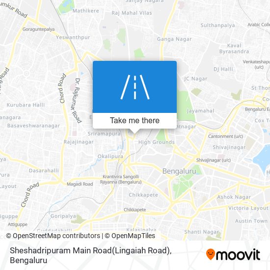 Sheshadripuram Main Road(Lingaiah Road) map