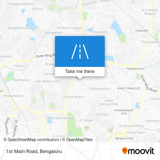 1st Main Road map