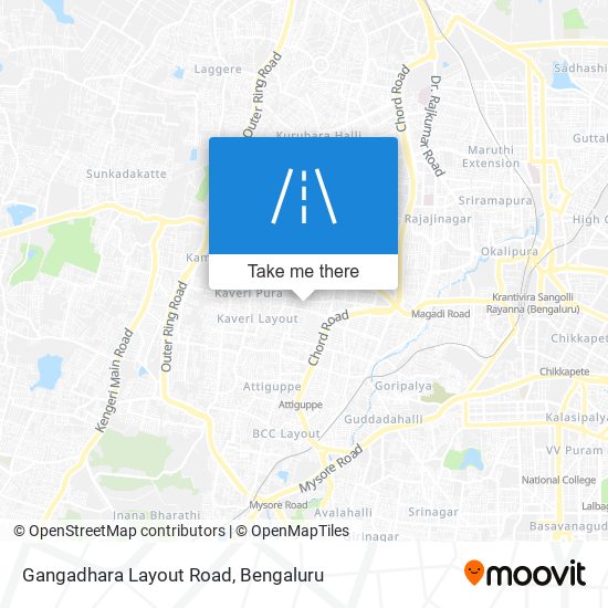 Gangadhara Layout Road map