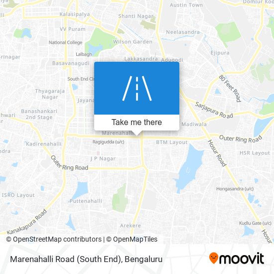 Marenahalli Road (South End) map