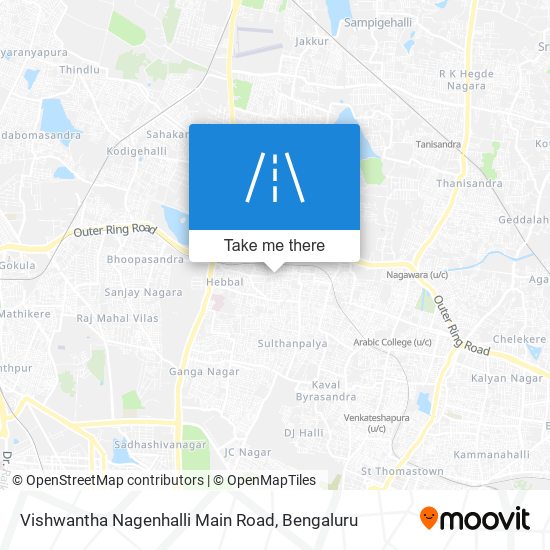 Vishwantha Nagenhalli Main Road map