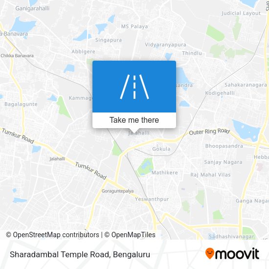 Sharadambal Temple Road map