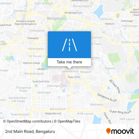 2nd Main Road map