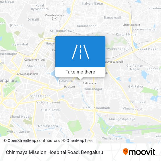 Chinmaya Mission Hospital Road map