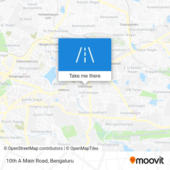 10th A Main Road map