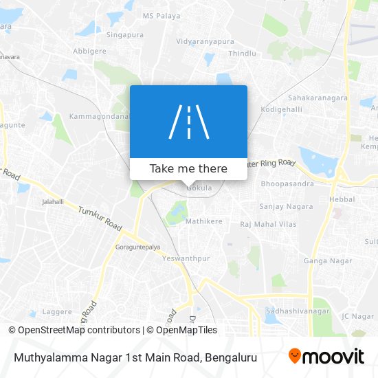 Muthyalamma Nagar 1st Main Road map