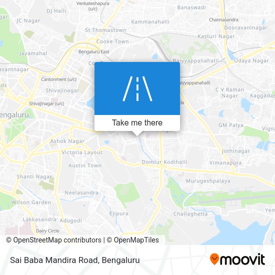 Sai Baba Mandira Road map