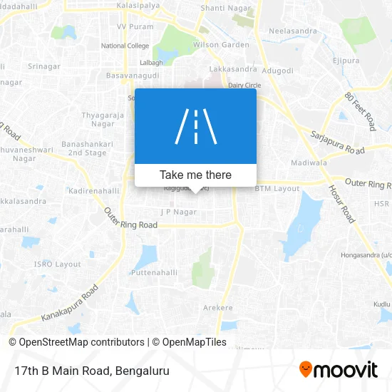 17th B Main Road map