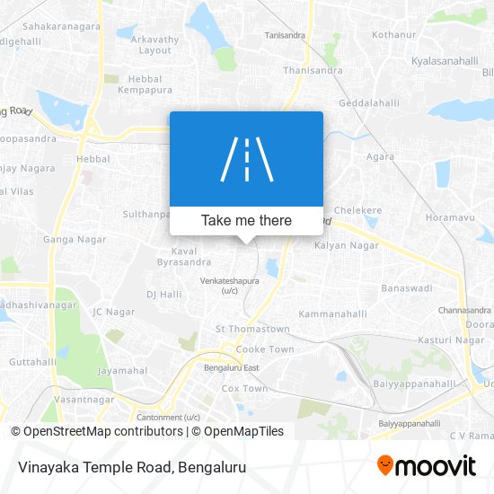 Vinayaka Temple Road map