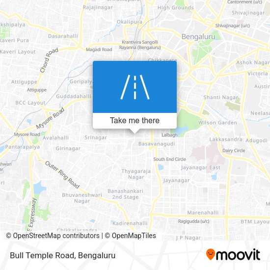 Bull Temple Road map
