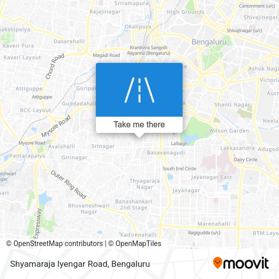 Shyamaraja Iyengar Road map