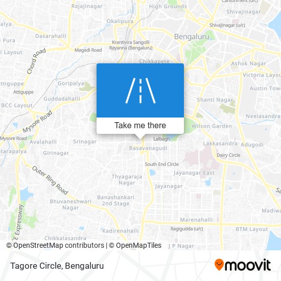 Tagore Circle map