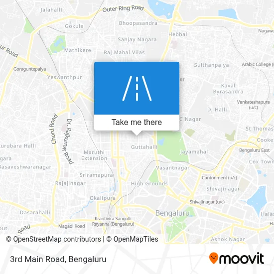 3rd Main Road map