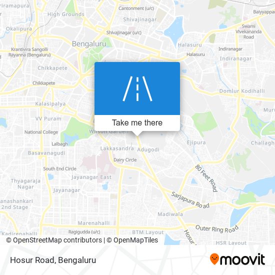 Hosur Road map