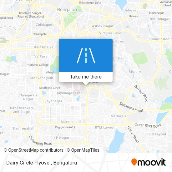 Dairy Circle Flyover map