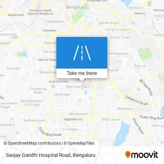 Sanjay Gandhi Hospital Road map