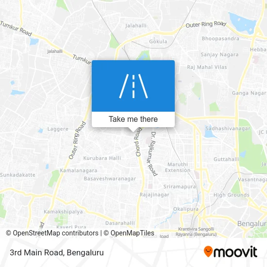 3rd Main Road map