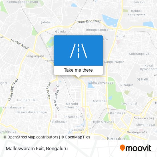 Malleswaram Exit map