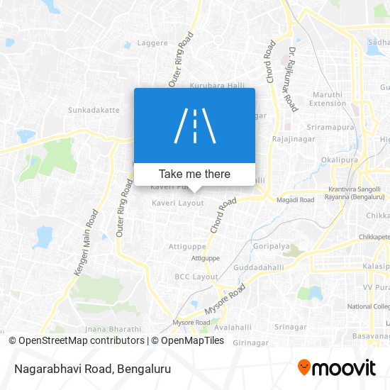 Nagarabhavi Road map