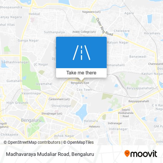 Madhavaraya Mudaliar Road map