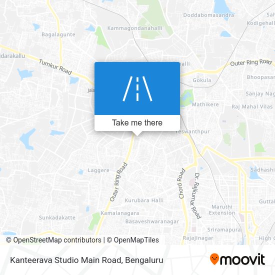 Kanteerava Studio Main Road map