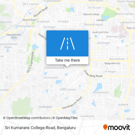 Sri Kumarans College Road map