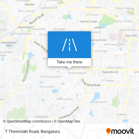 T Thimmiah Road map