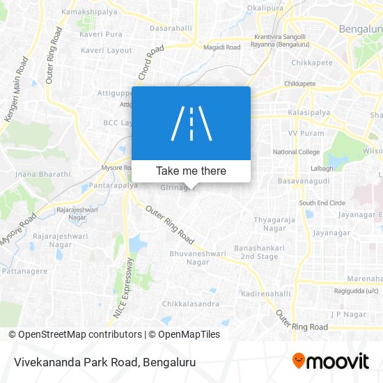 Vivekananda Park Road map