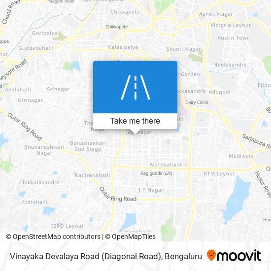 Vinayaka Devalaya Road (Diagonal Road) map